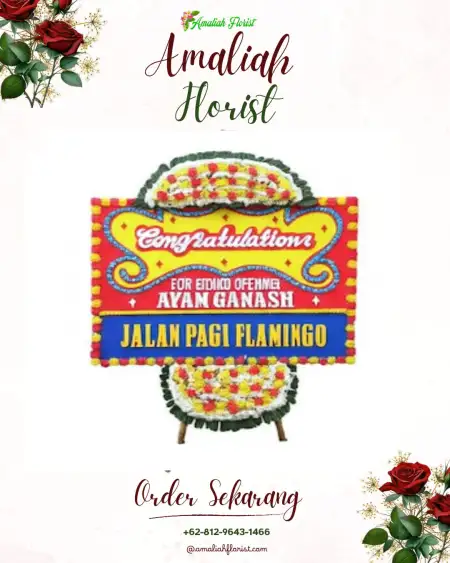 Sewa Papan Bunga Temandang